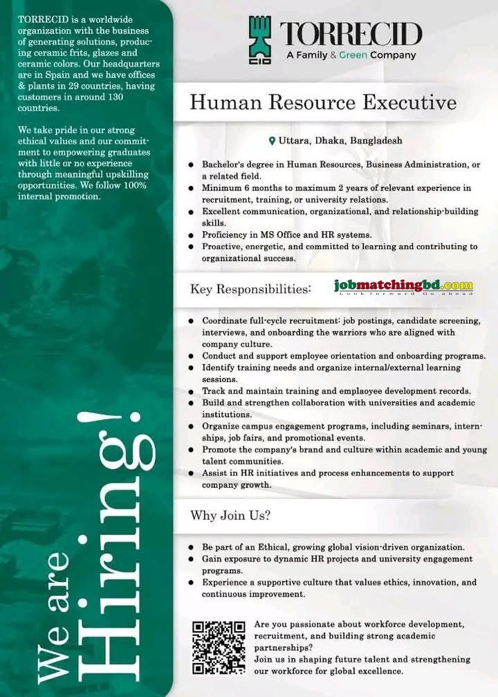 HR Job in Dhaka
