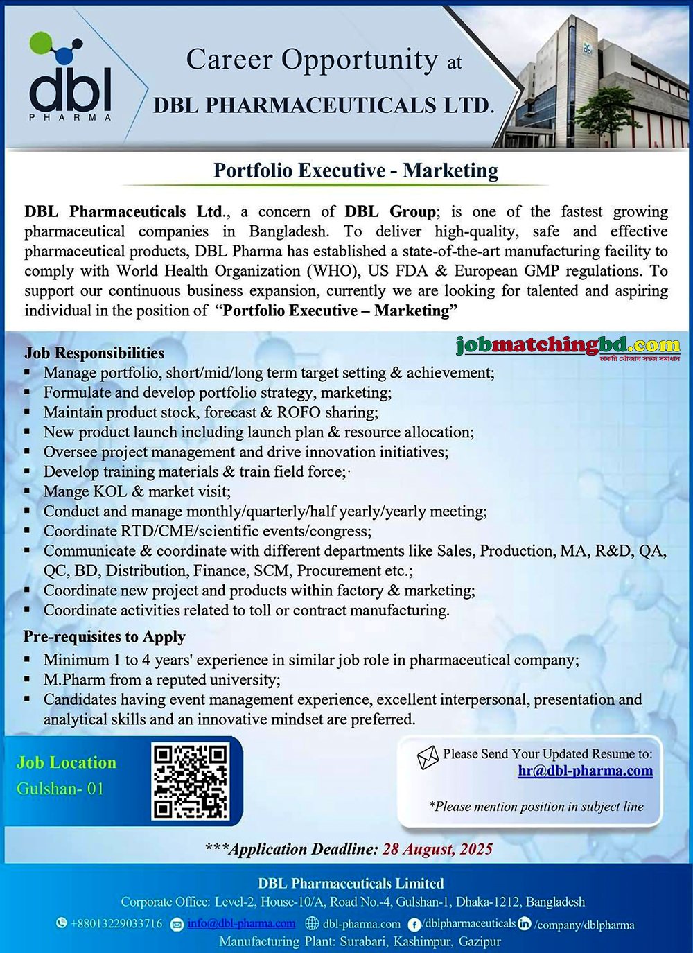 Pharmaceutical Jobs in BD