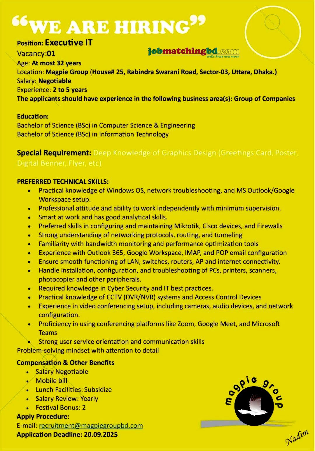 IT Job Circular