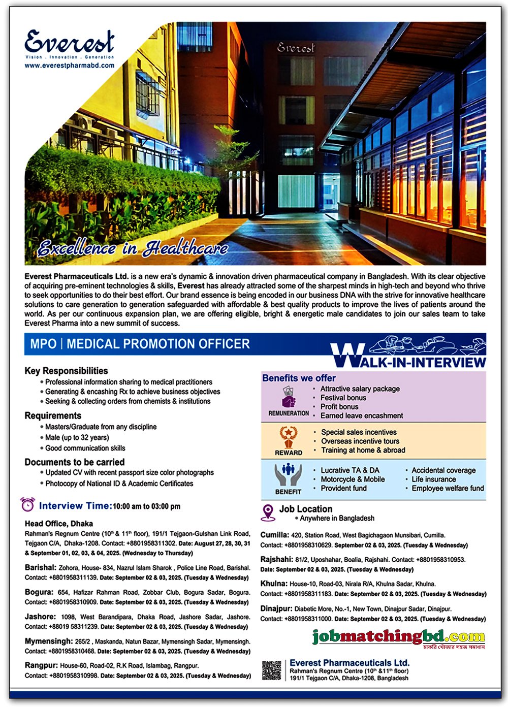 Pharma Job in BD