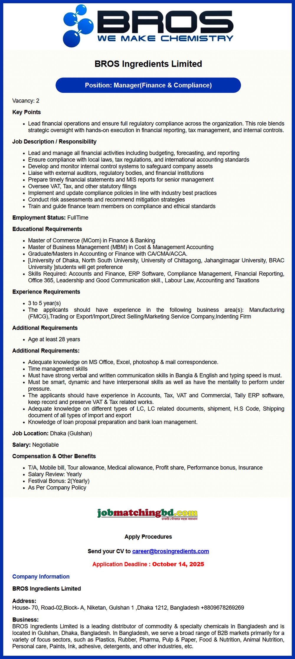 Finance jobs