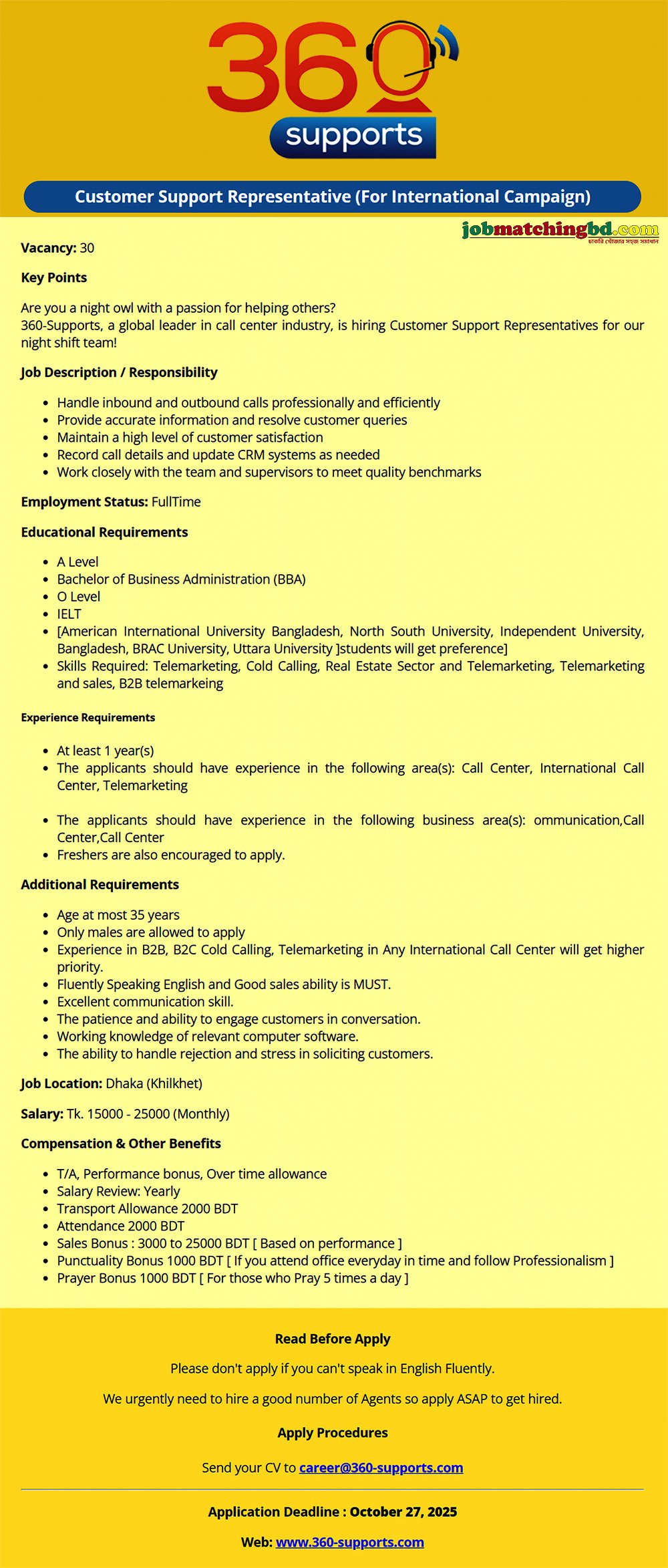 Career in Call Center Jobs
