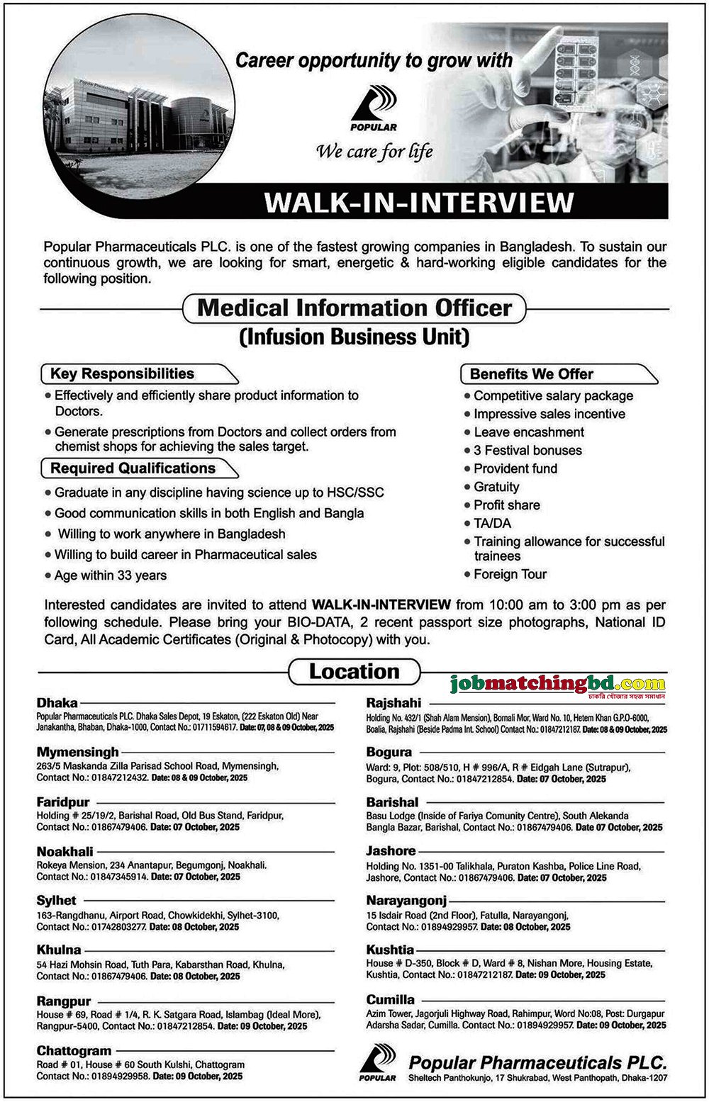 Pharmaceutical Job Circular