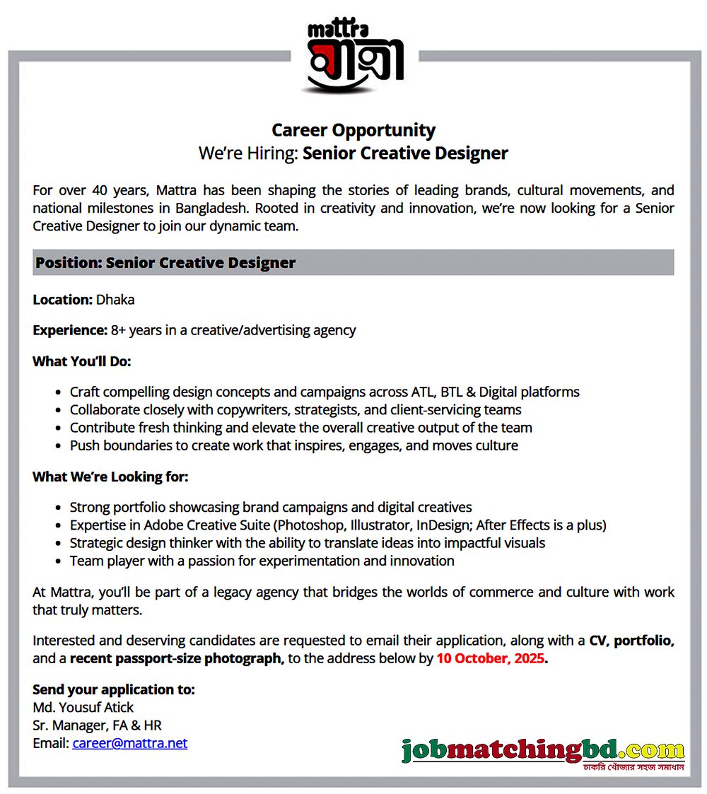 Creative Jobs