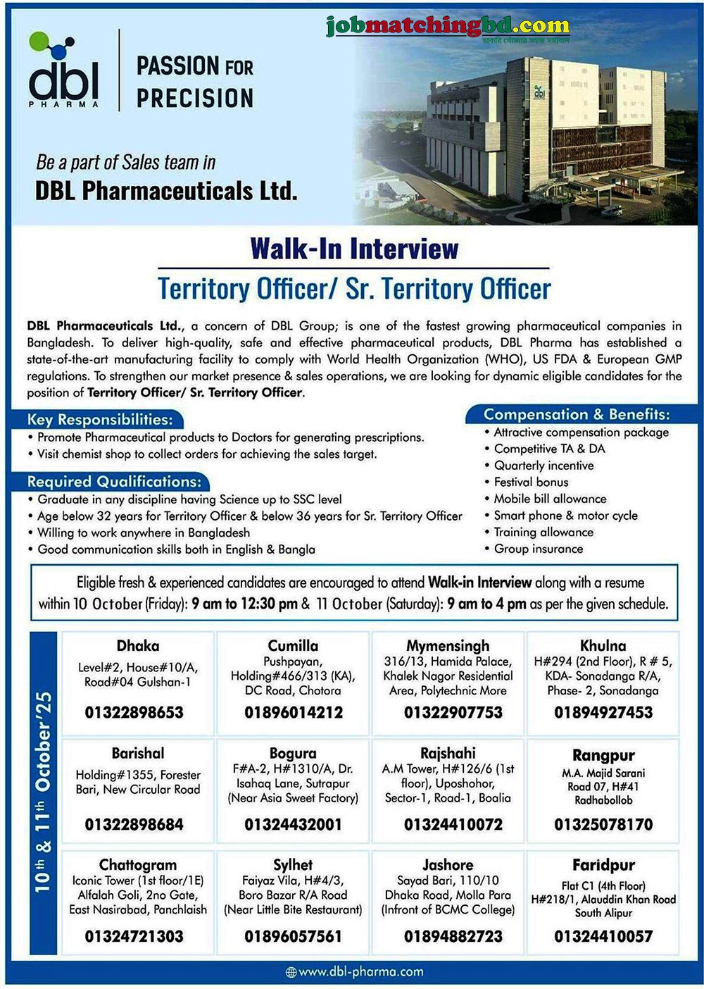Pharma Job in Bangladesh