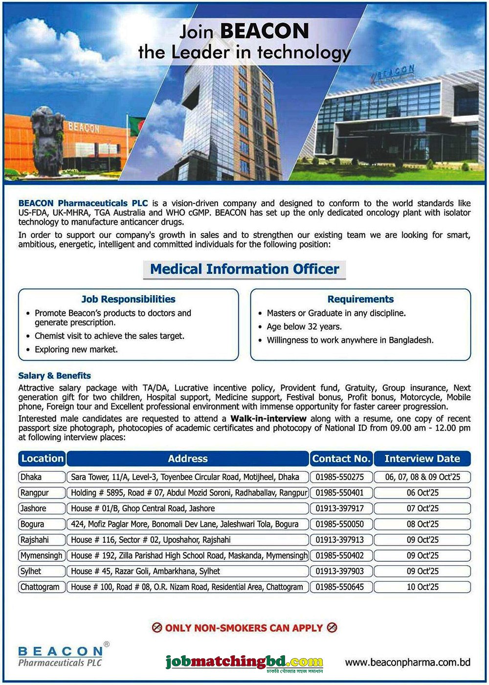 Pharmaceutical Job in Bangladesh