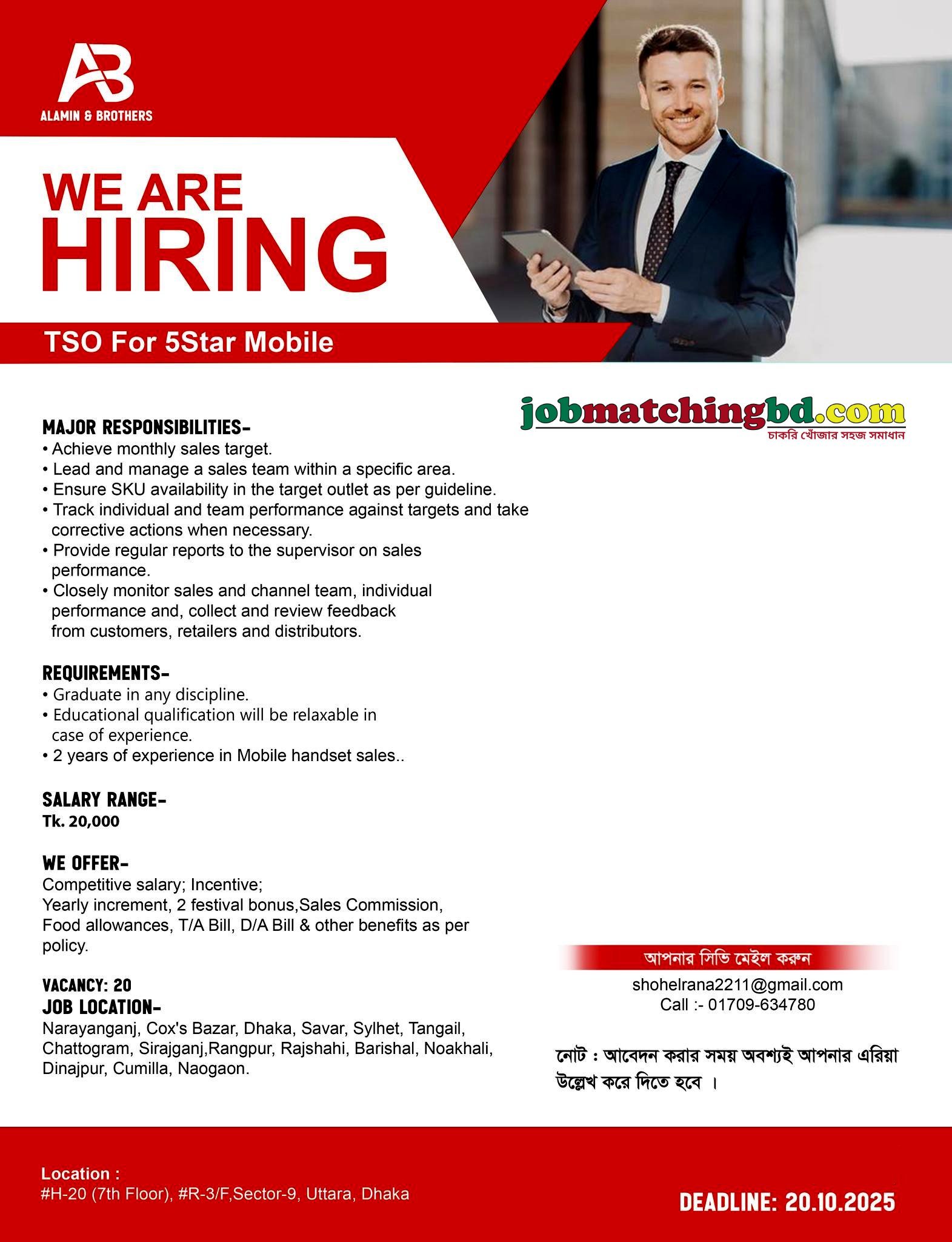 Sales Job in Bangladesh