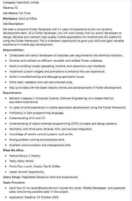 IT Jobs in Bangladesh