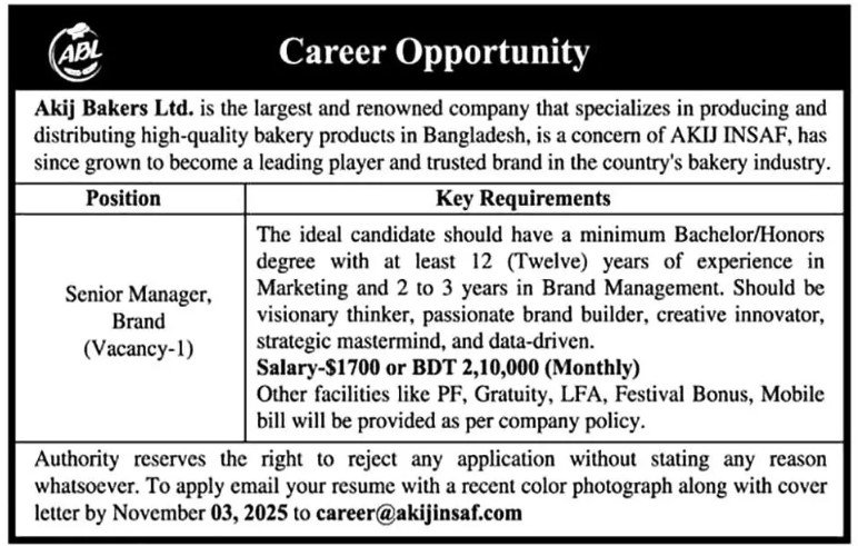 Marketing Jobs in Dhaka