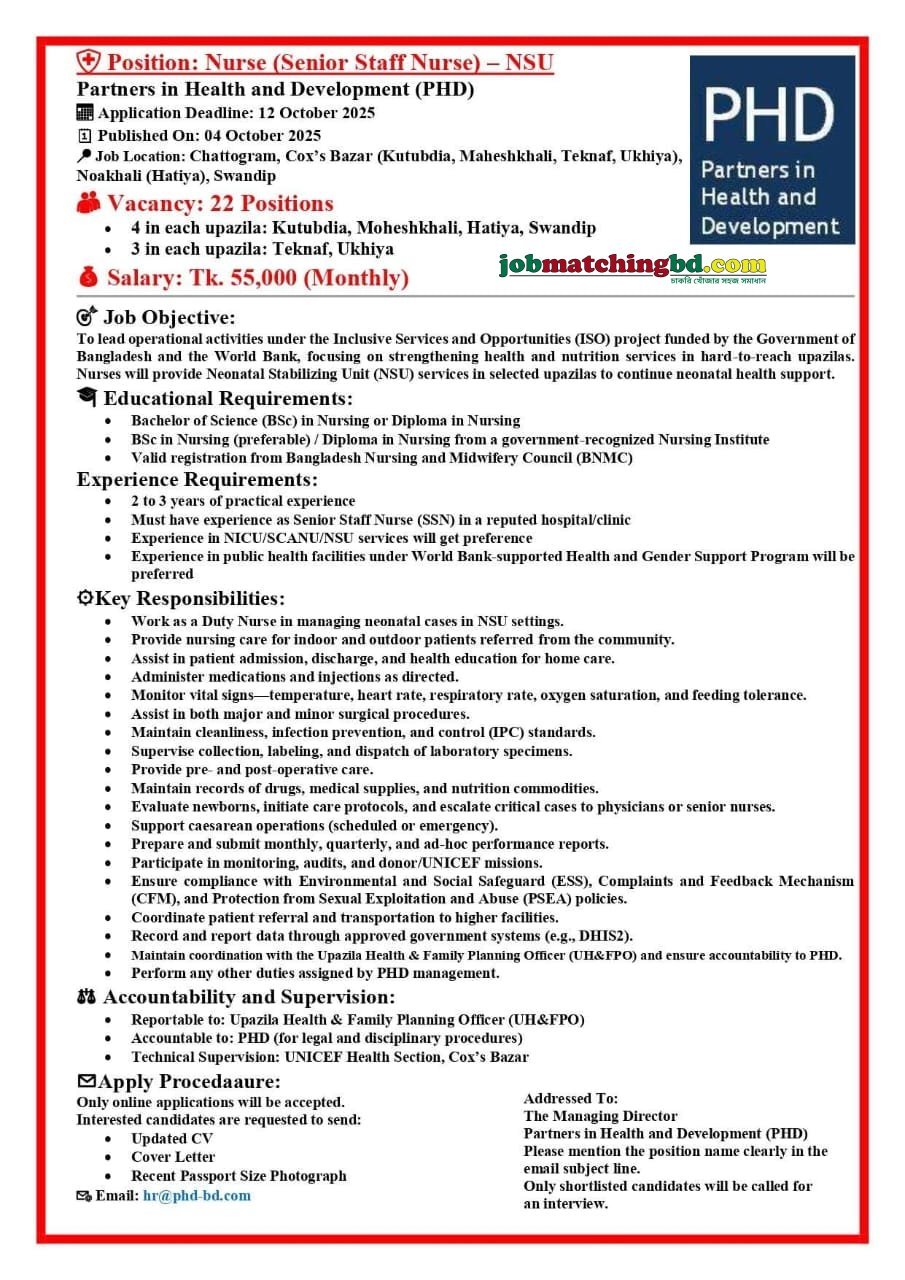 Ngo Jobs in Bangladesh