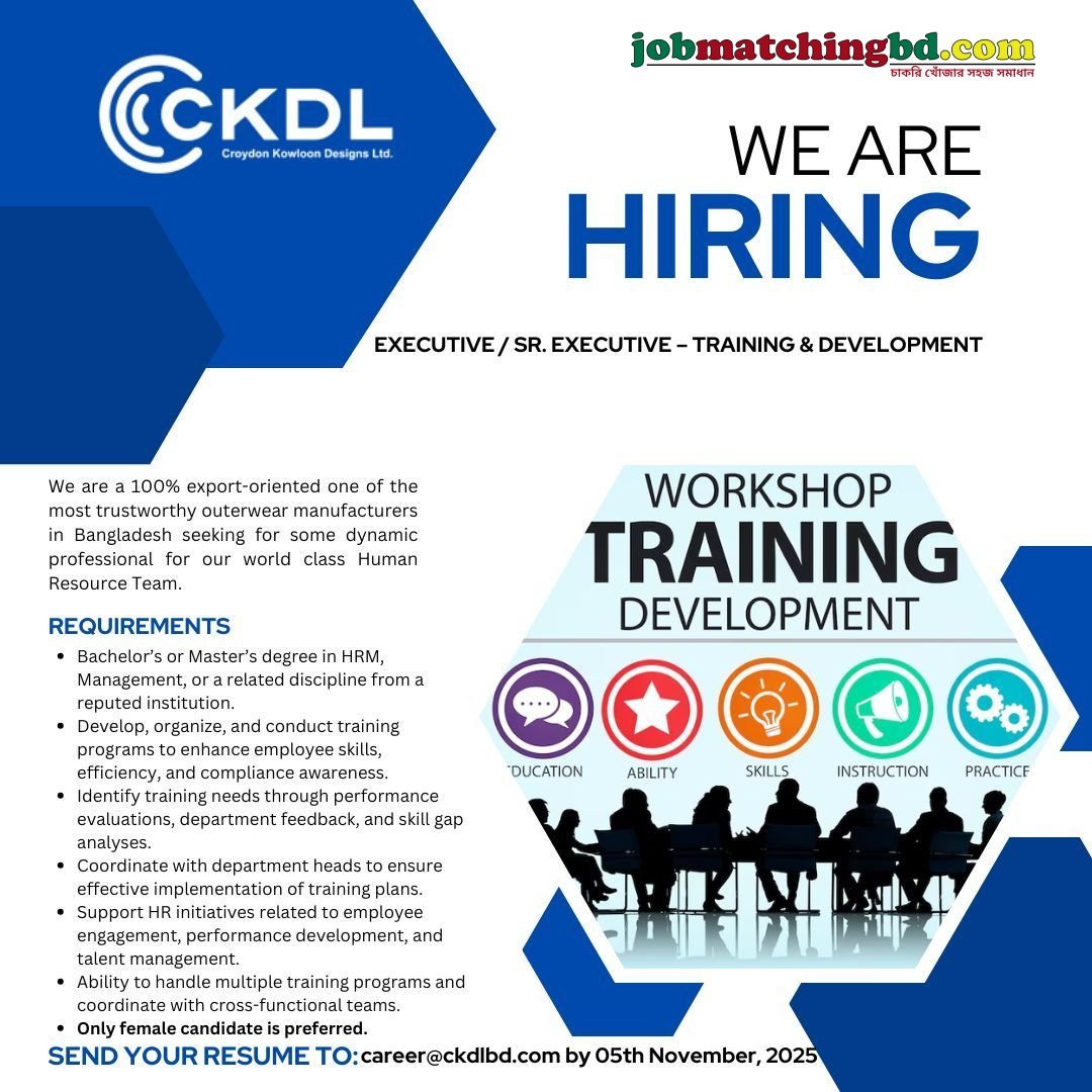 Garments Job in Bangladesh