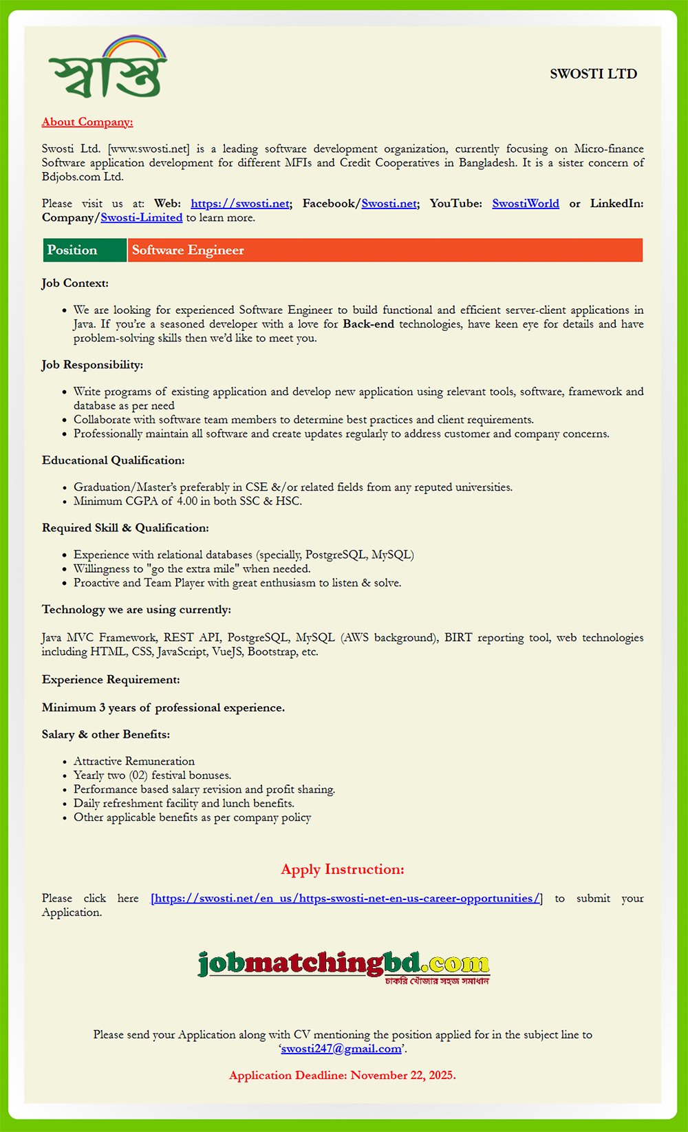 IT Jobs in Bangladesh