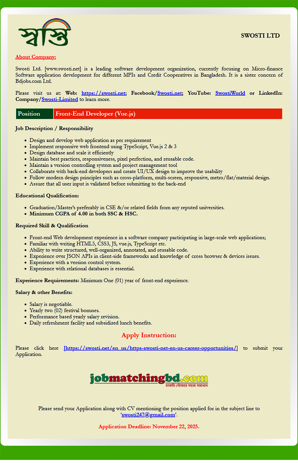 IT Jobs in Bangladesh