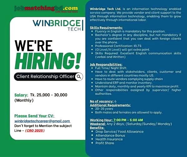 Customer Support Job Circular
