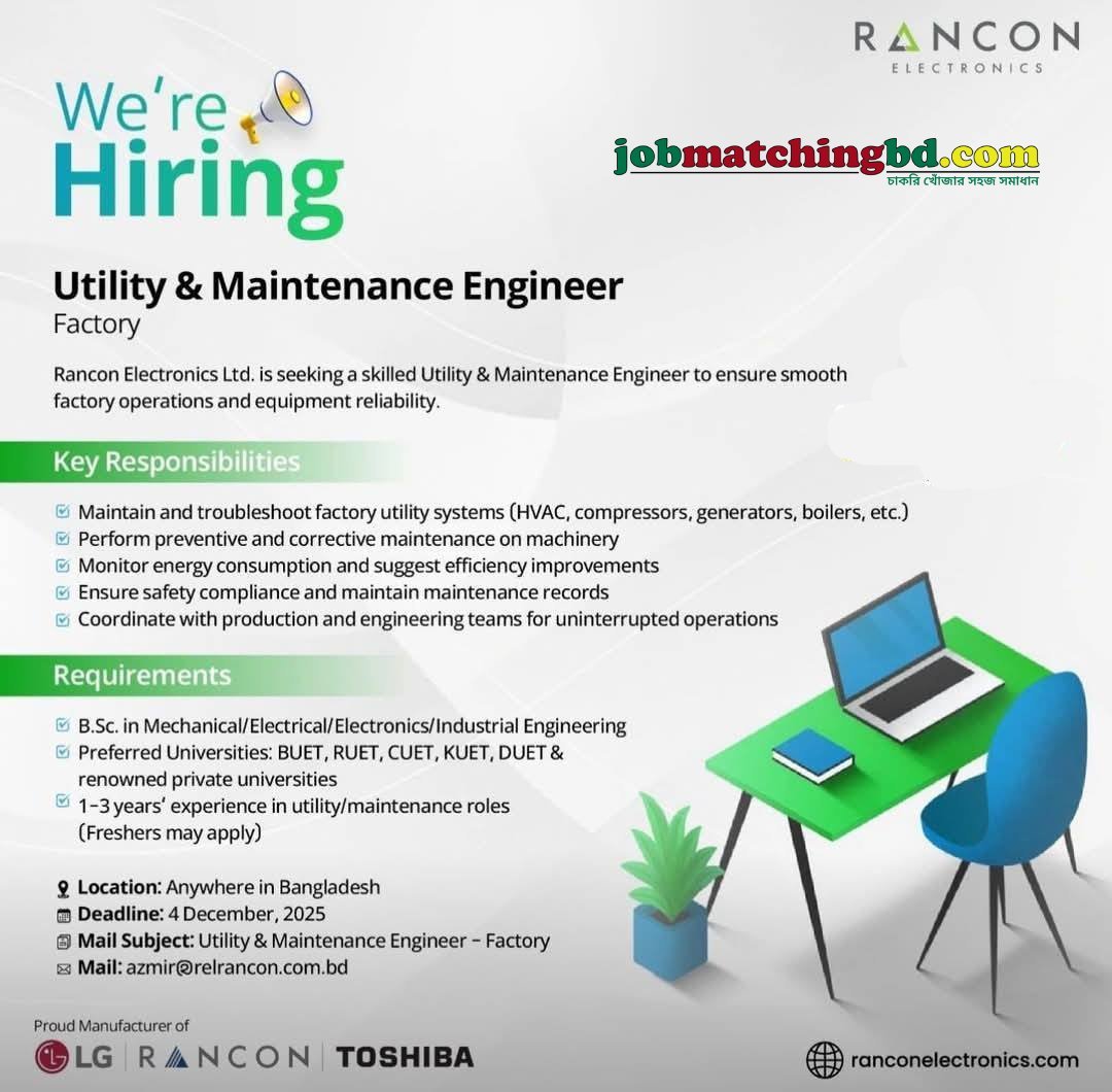 Engineering Job in Bangladesh