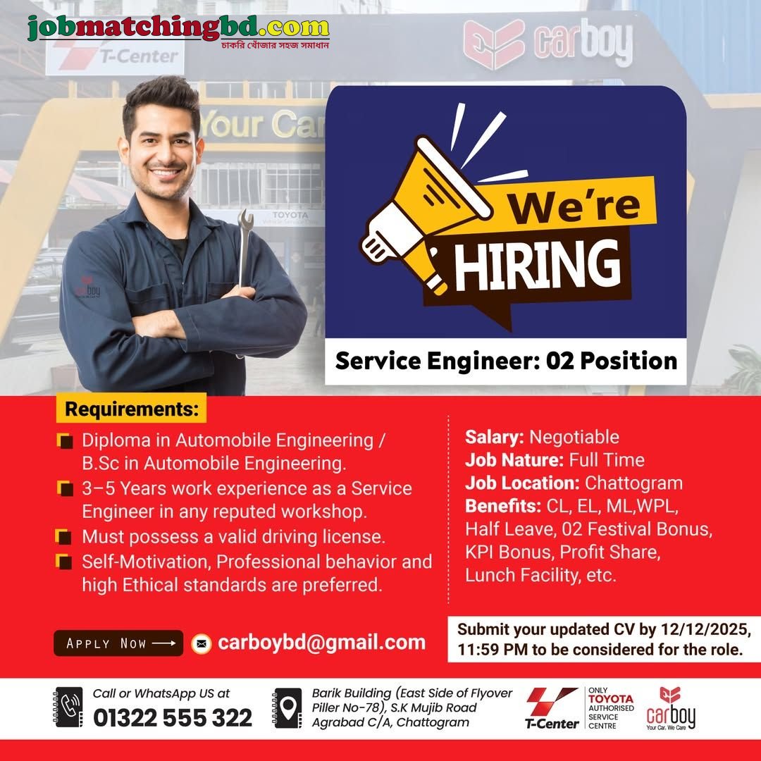 Engineering Jobs in Bangladesh