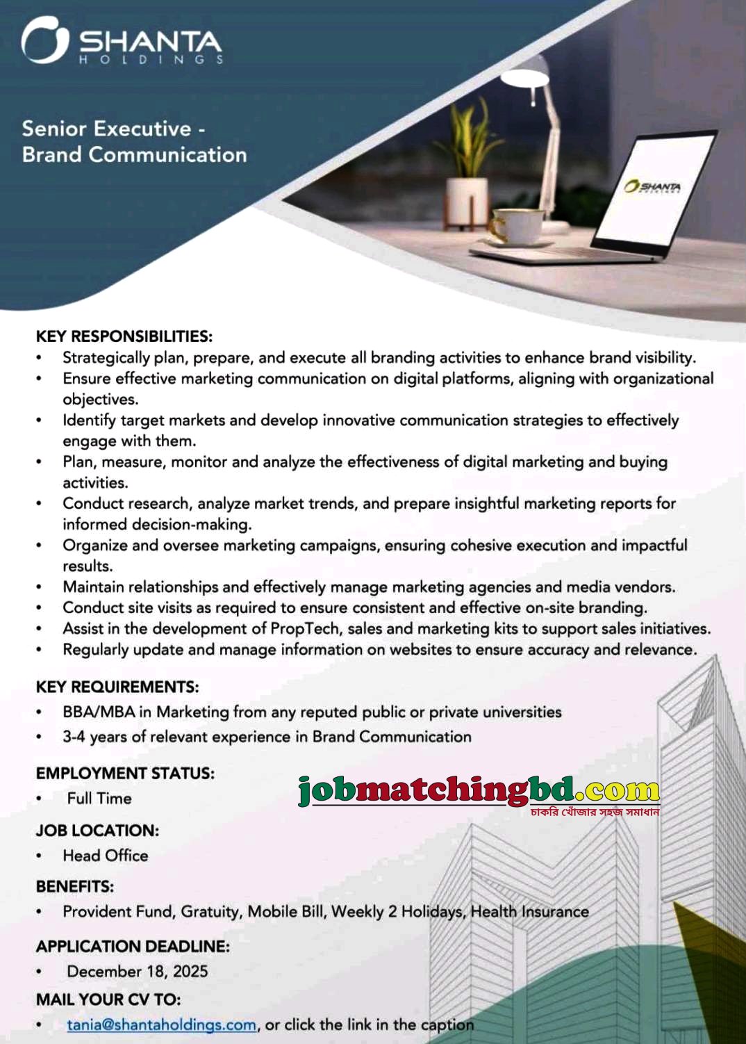 Marketing Jobs in Bangladesh