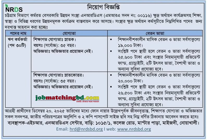 NGO Jobs Bangladesh