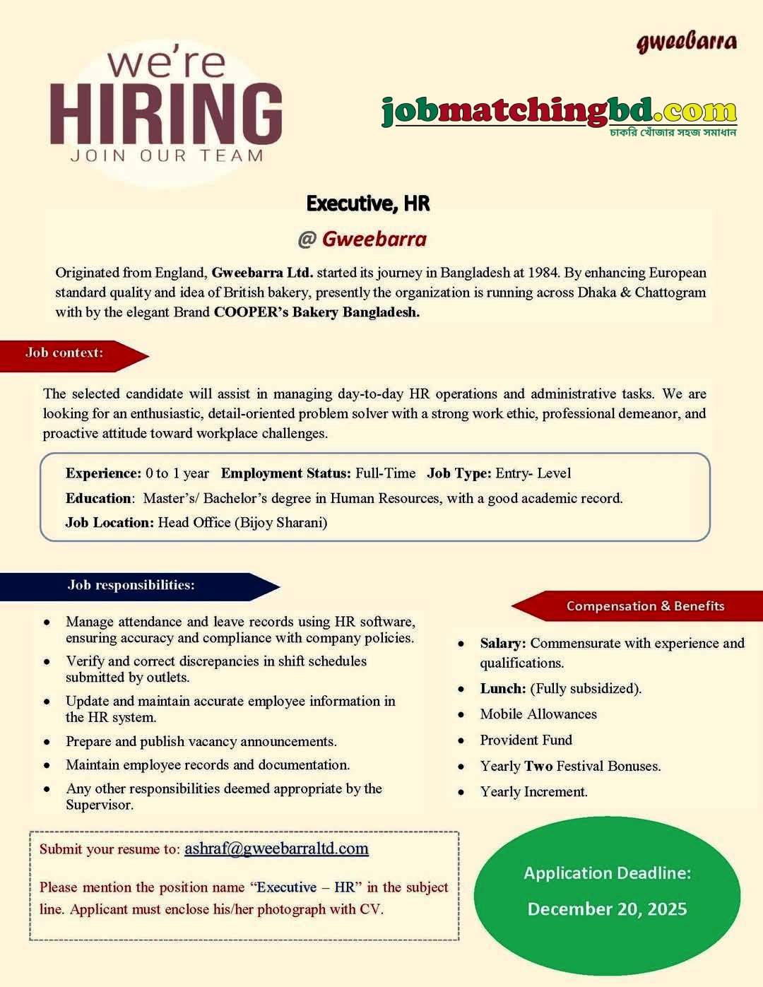 Job Opportunity in Bangladesh