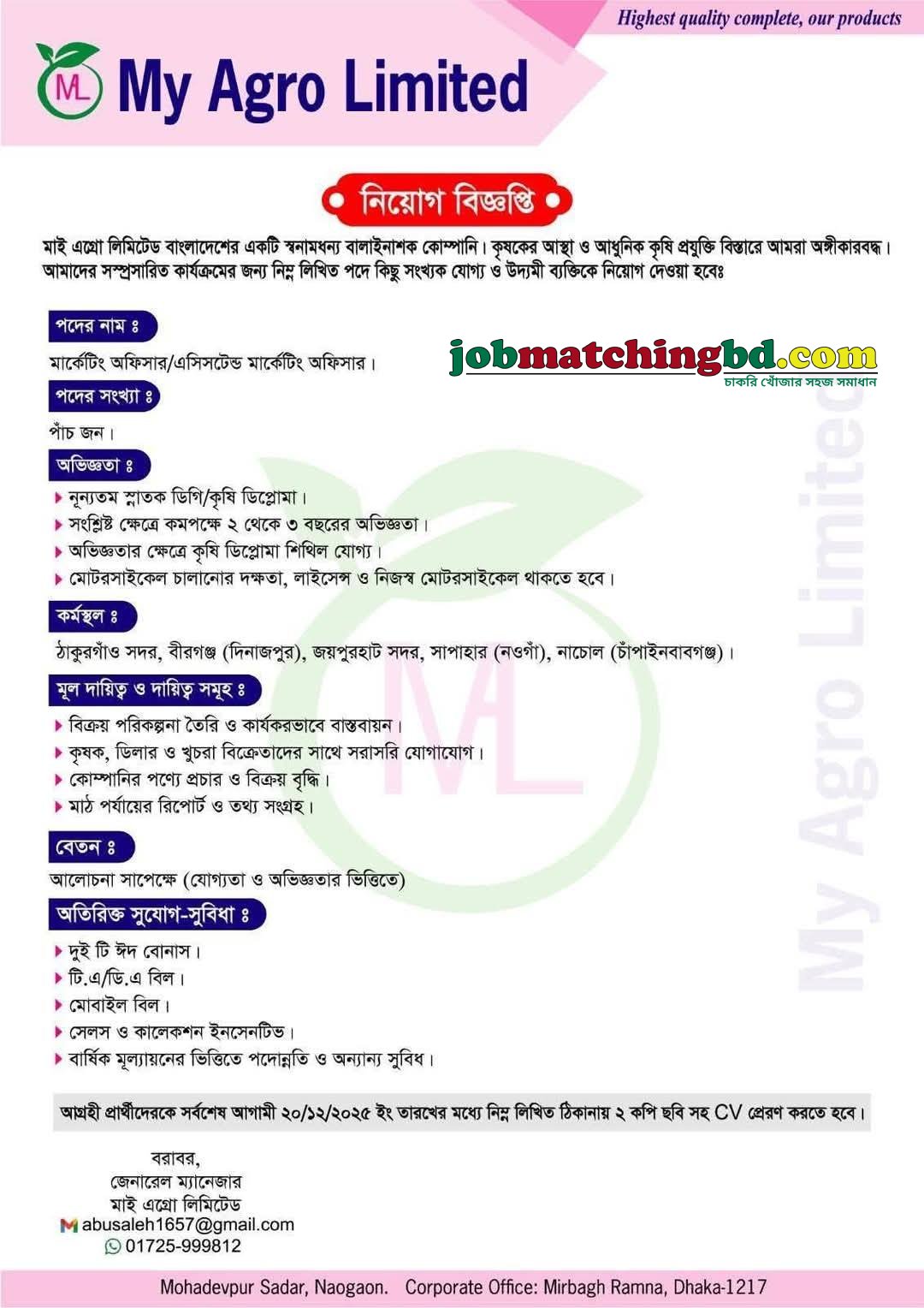 Marketing Jobs in Bangladesh