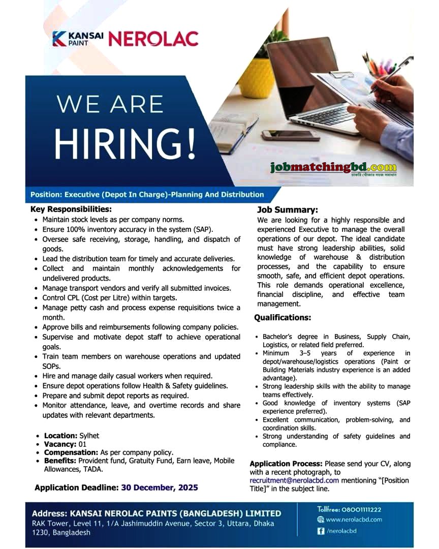 Supply Chain Jobs in Bangladesh