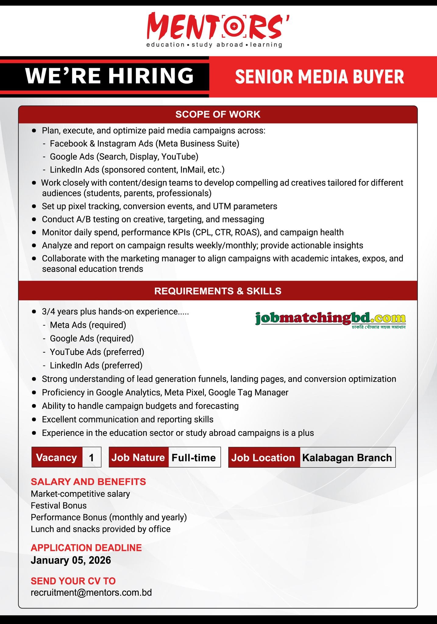 Marketing Job in Dhaka