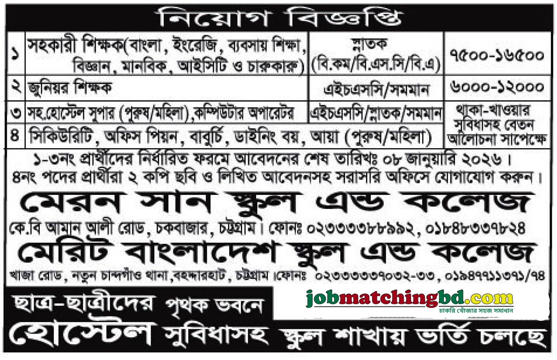 Teaching jobs in Chittagong