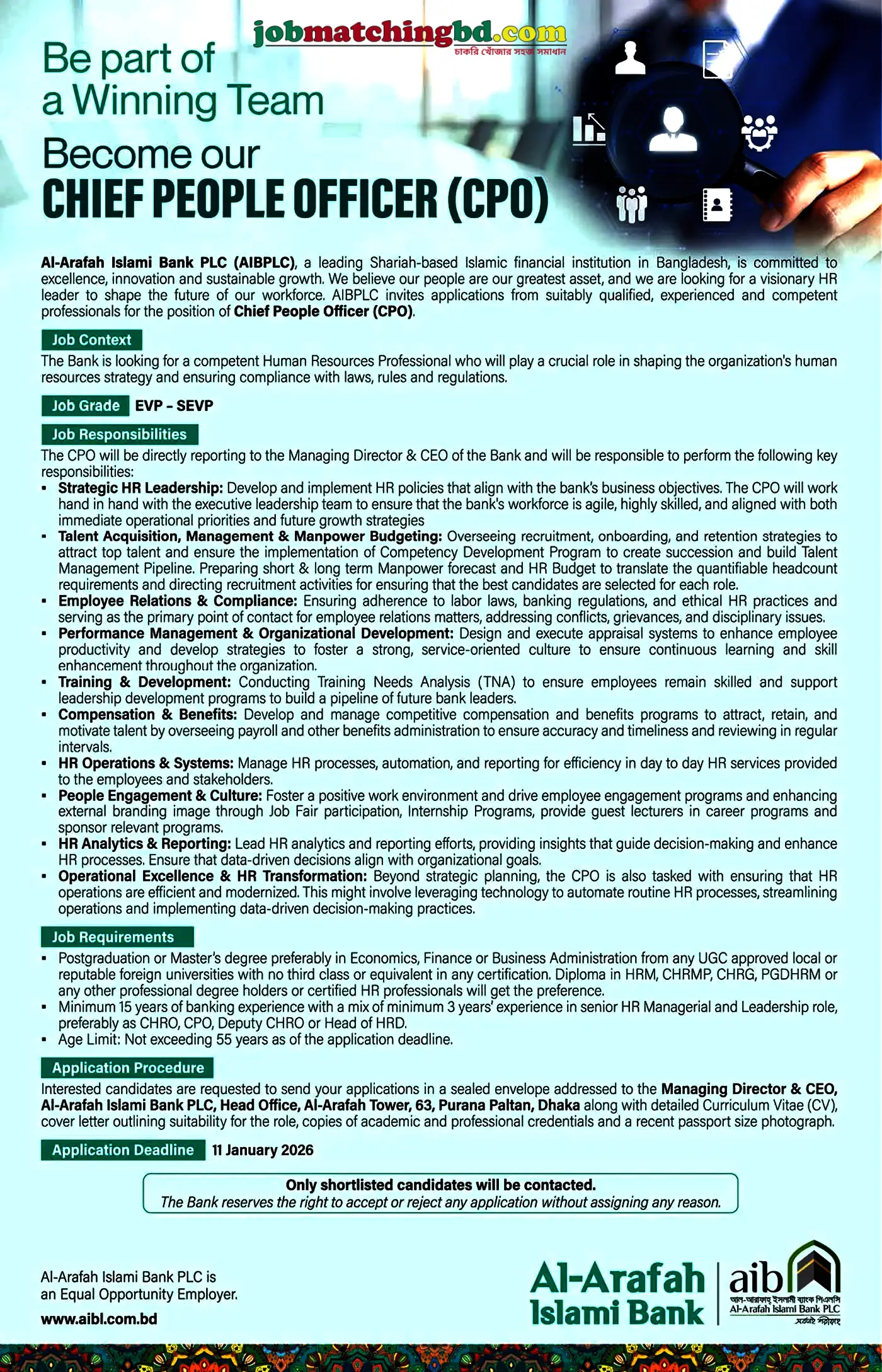 Private Bank Job Circular