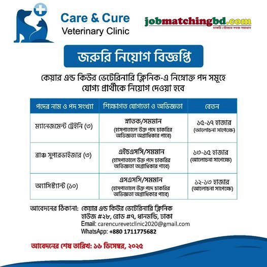 Hospital Job in Dhaka