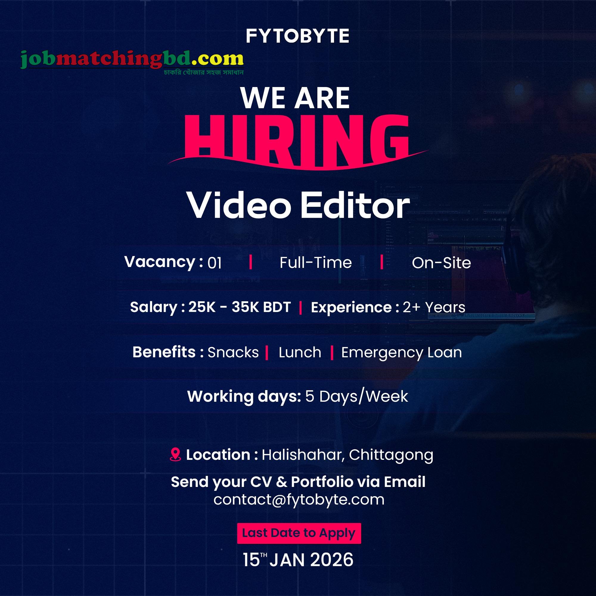 Video Editor Jobs in Bangladesh