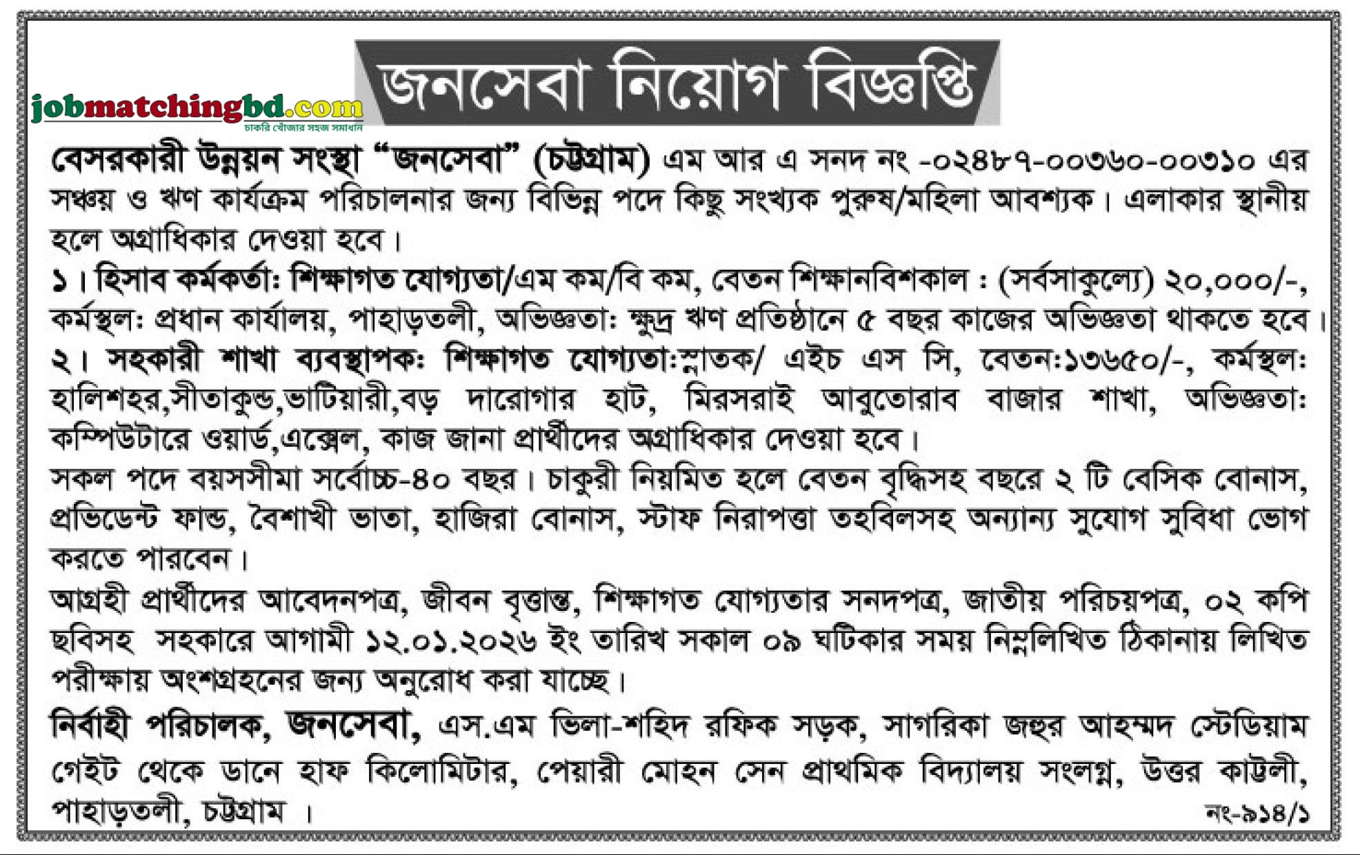 Recent Ngo Job Circular