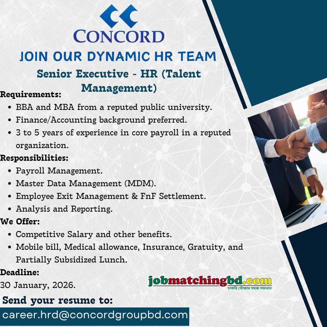 HR Jobs in Bangladesh