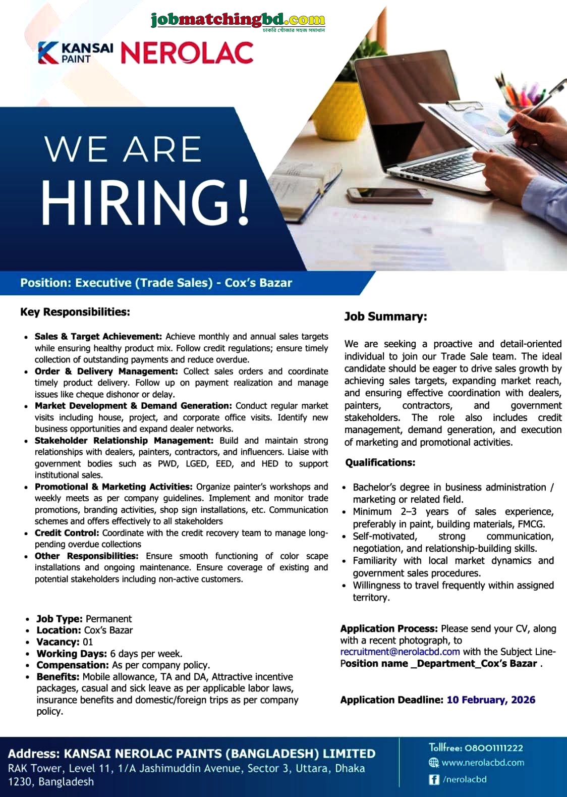 Sales Job in Dhaka