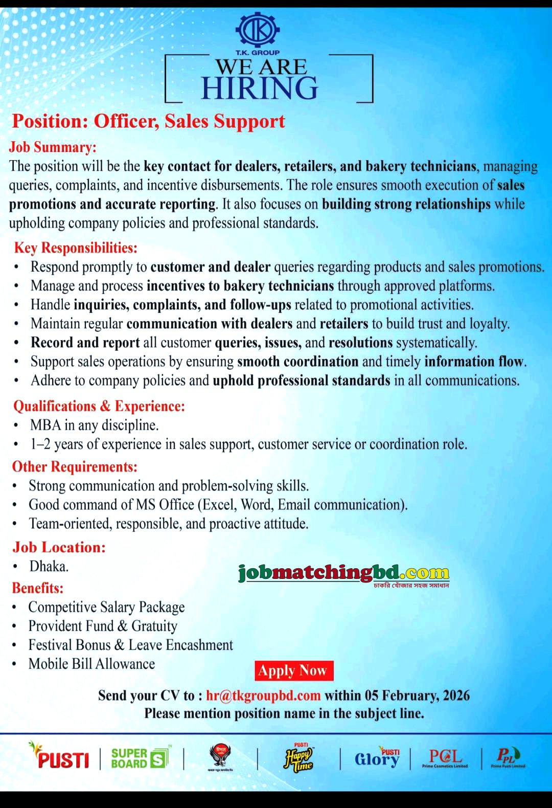 Sales Jobs in Dhaka