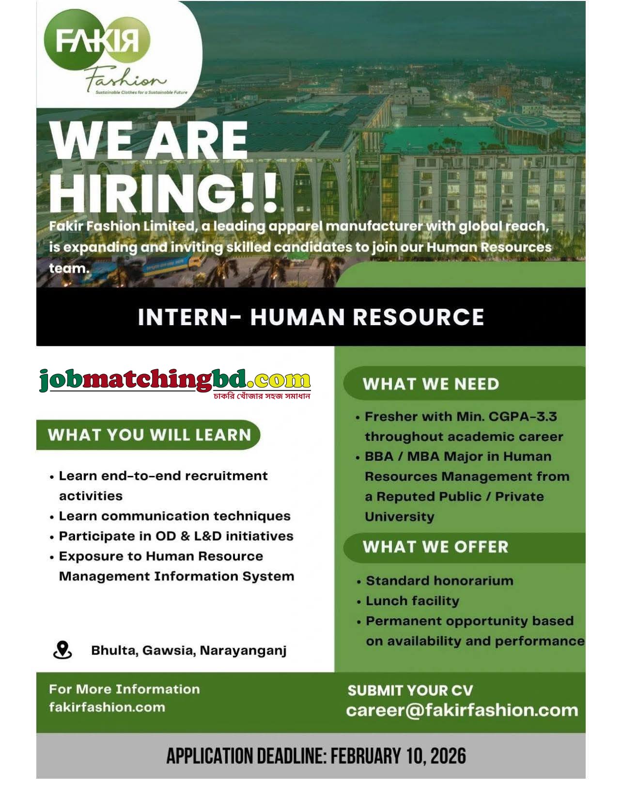 Internship Jobs in Bangladesh