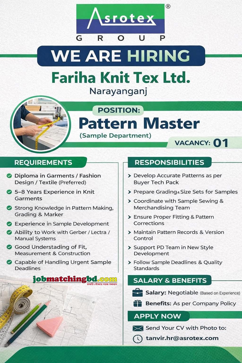 Garments Job in Narayanganj