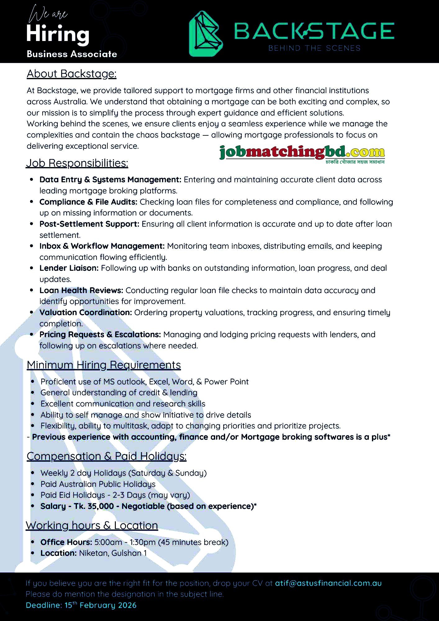 Customer Service Job