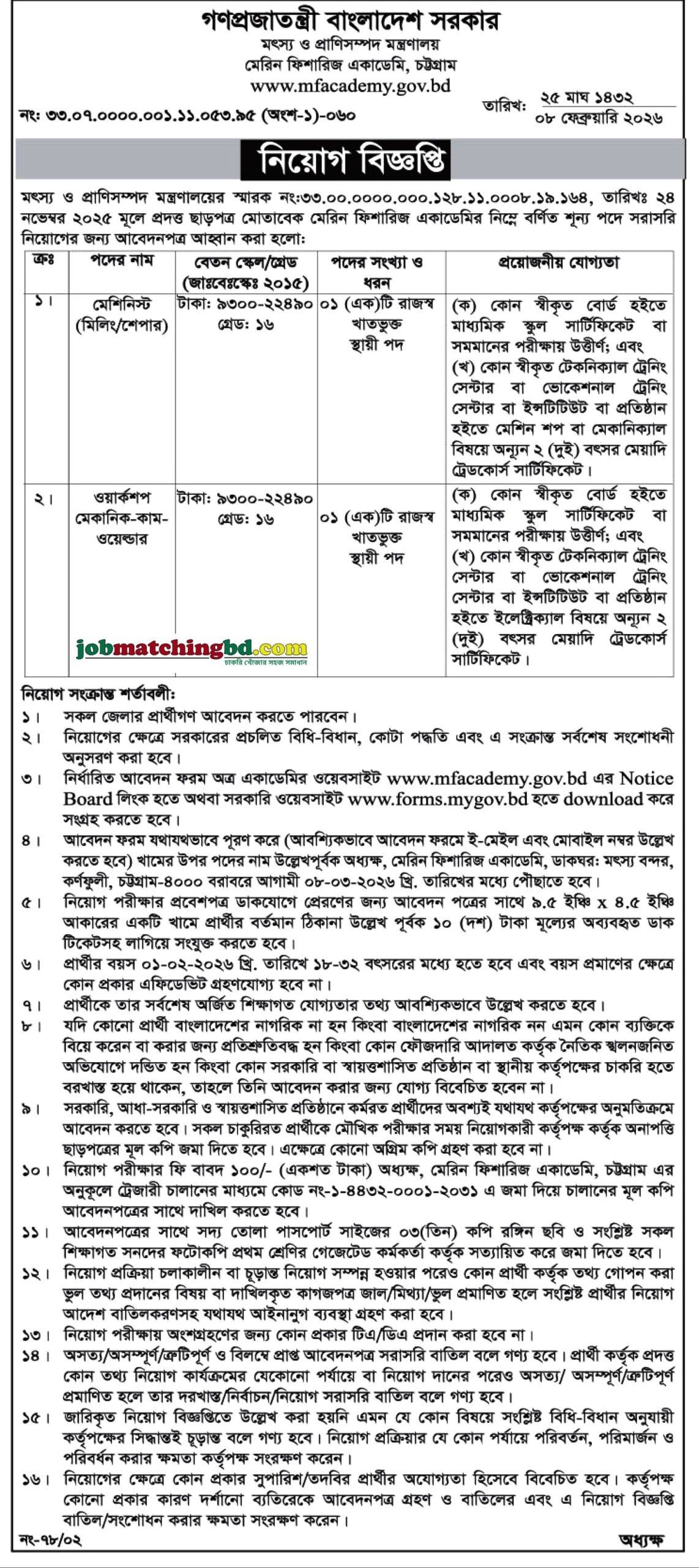 Marine Fisheries Academy