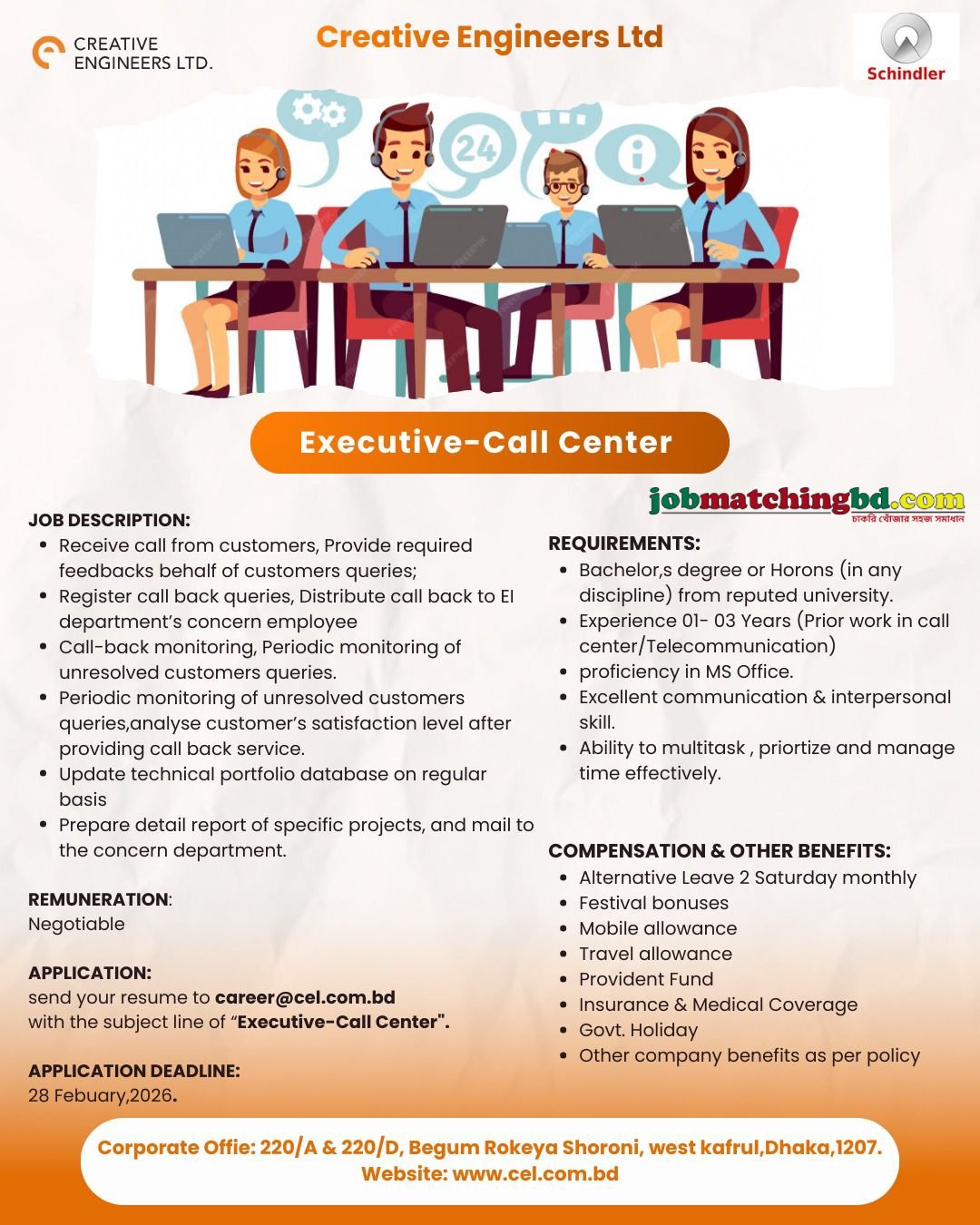 Call Center Jobs Circular