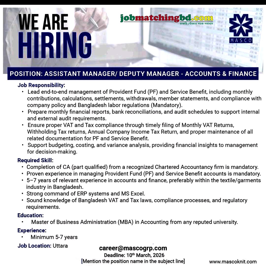 Accounts Finance Jobs