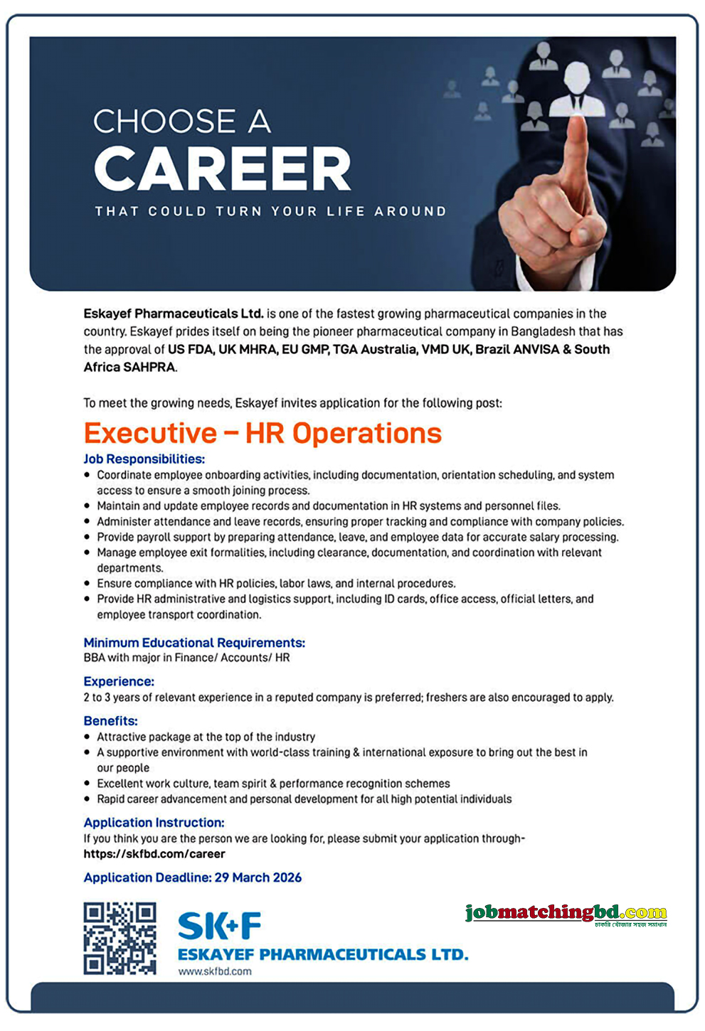 Pharma Job in BD 2026
