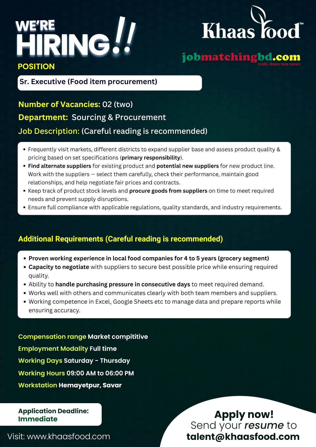 Procurement Jobs in Bangladesh