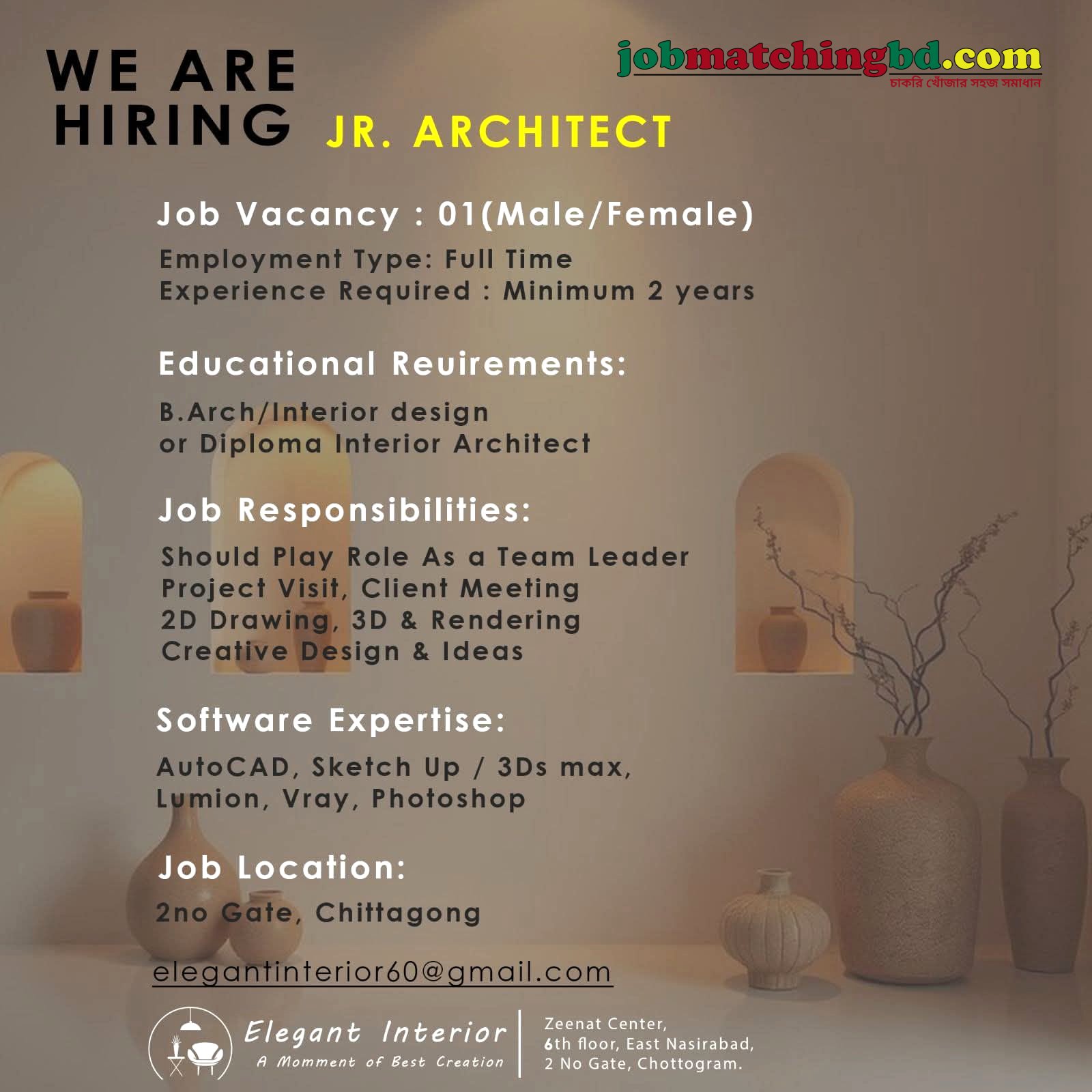 Architect Job in Bangladesh