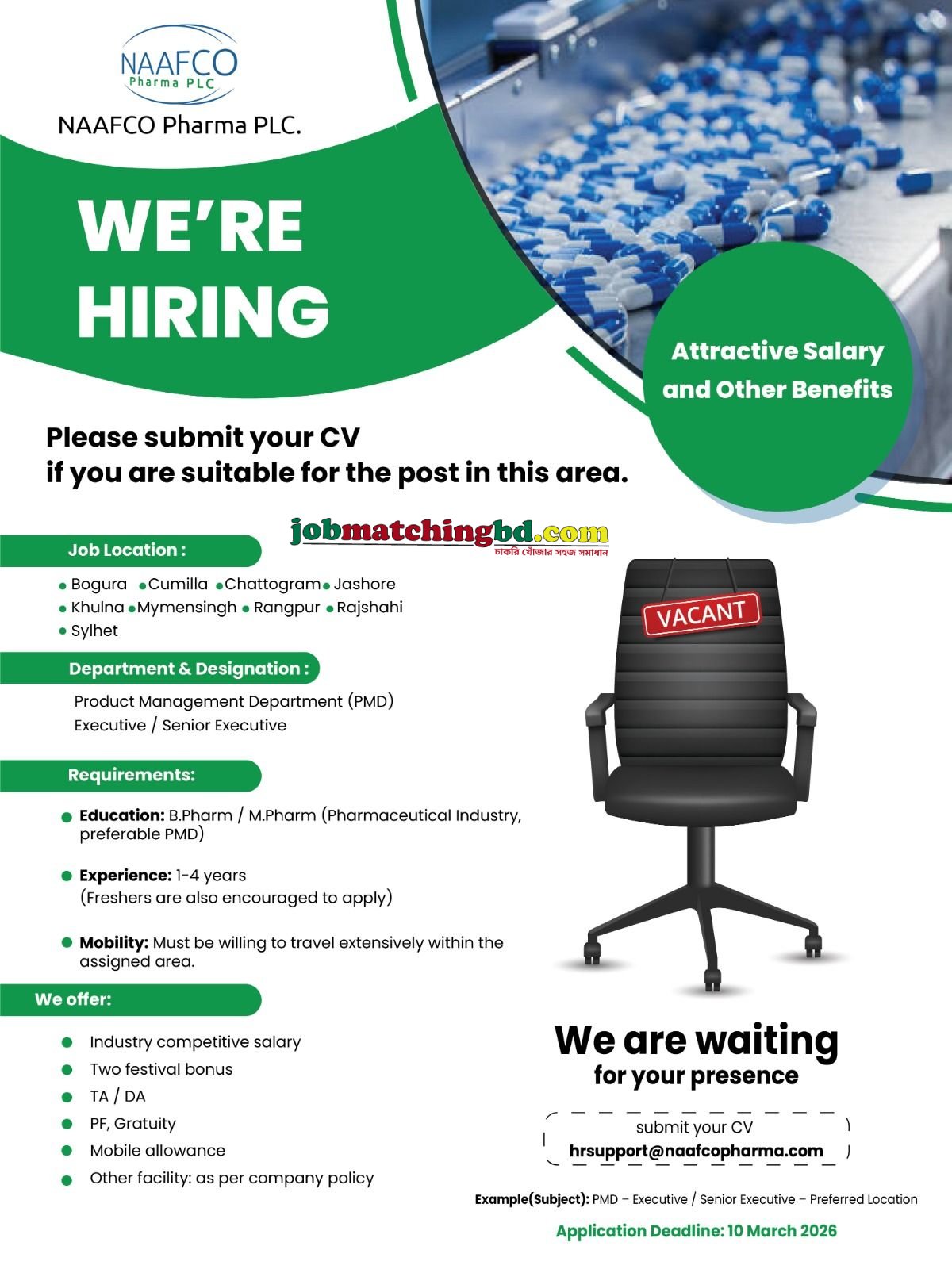 Pharmaceutical Job in Bangladesh