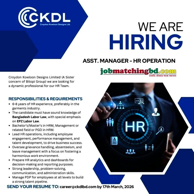 HR Job in Bangladesh