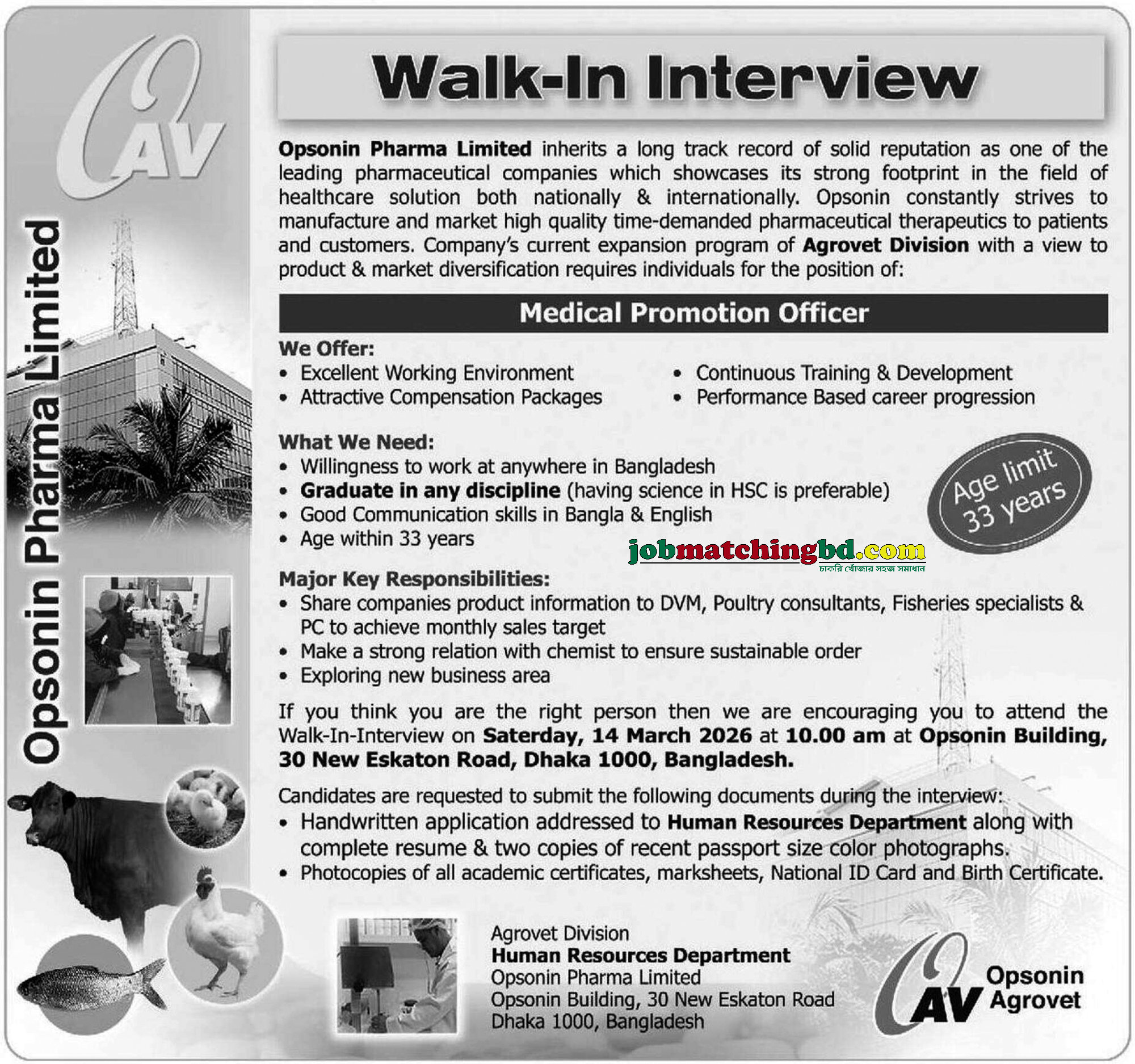 Pharma Career in BD