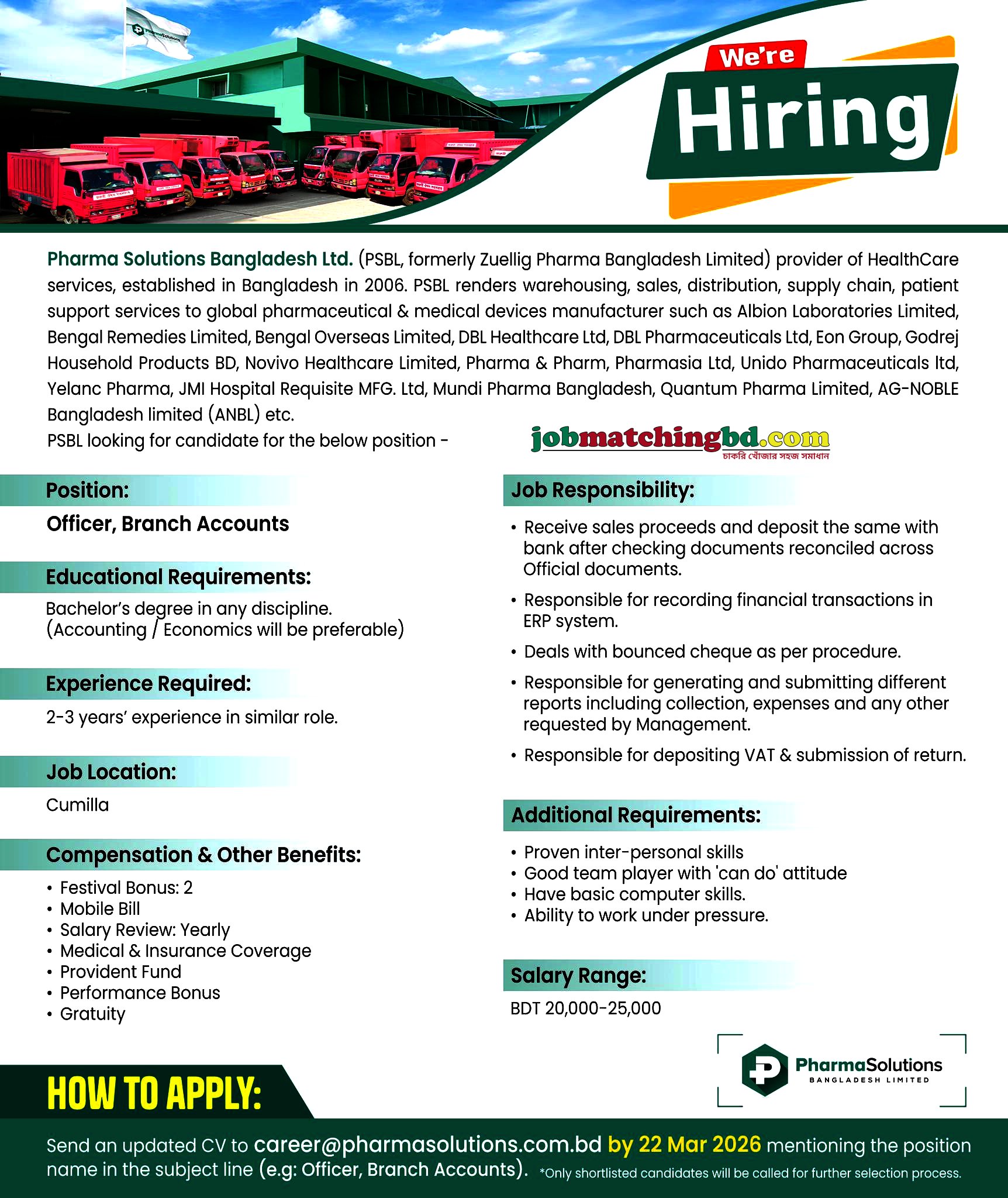 Accounting Jobs in Bangladesh
