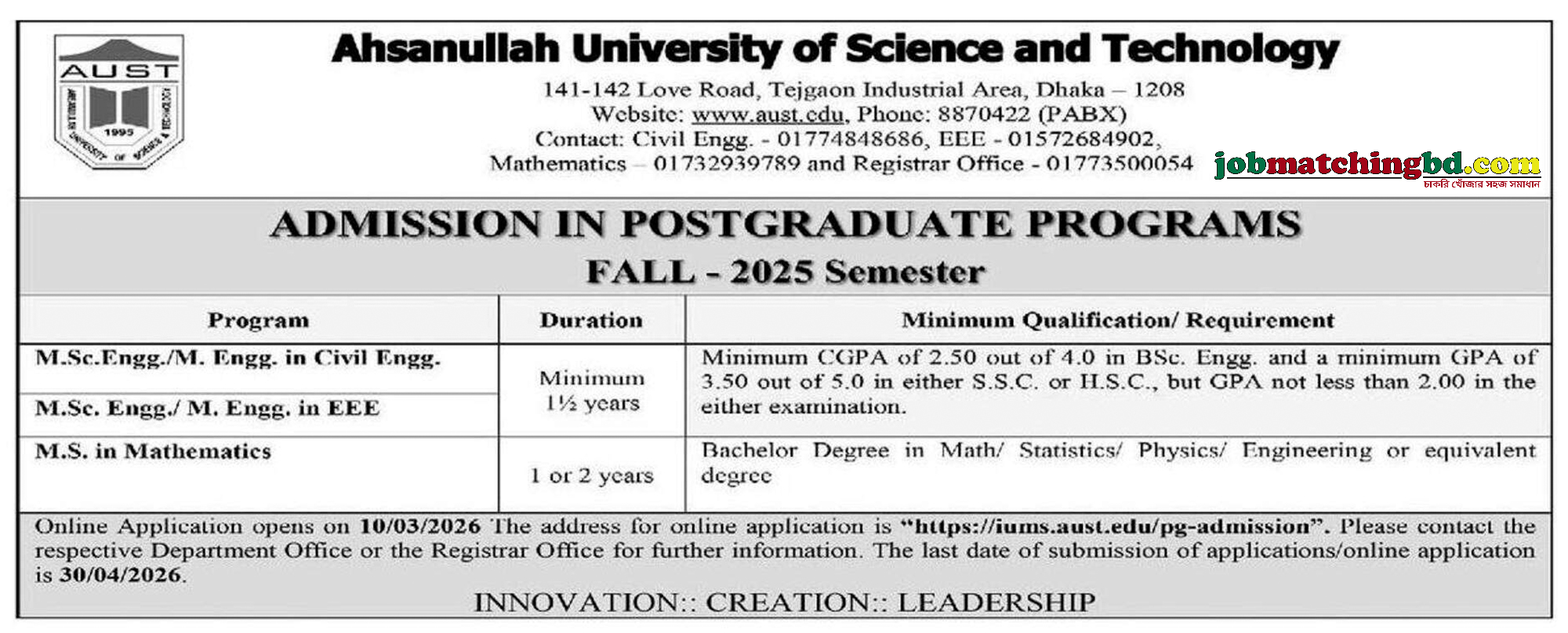 Ahsanullah University
