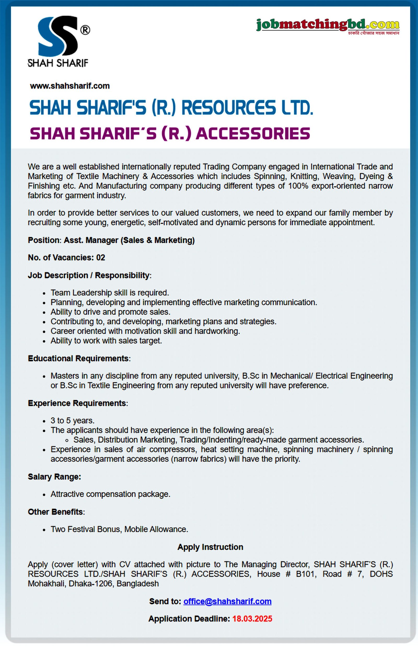 Marketing Career in BD