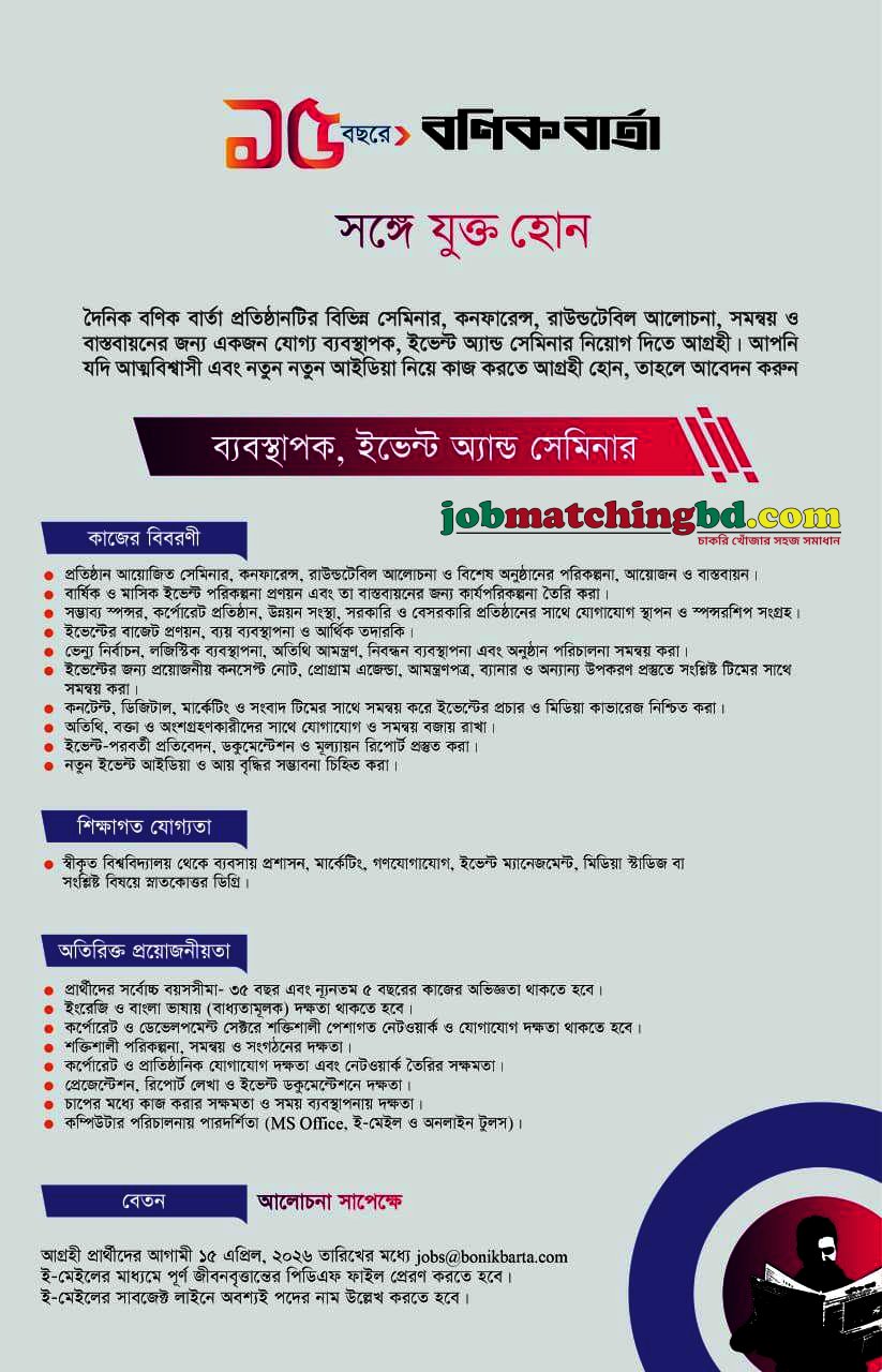 Creative Job in Dhaka